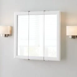 24-3/16 In. W X 24-3/16 In. H Fog Free Framed Surface-Mount Tri-View Bathroom Medicine Cabinet In White 8 24-3/16 In. W X 24-3/16 In. H Fog Free Framed Surface-Mount Tri-View Bathroom Medicine Cabinet In White -Allied Brass Shop 2ff2c658c1c073bbdee13e31c1fb7651 1800x1800