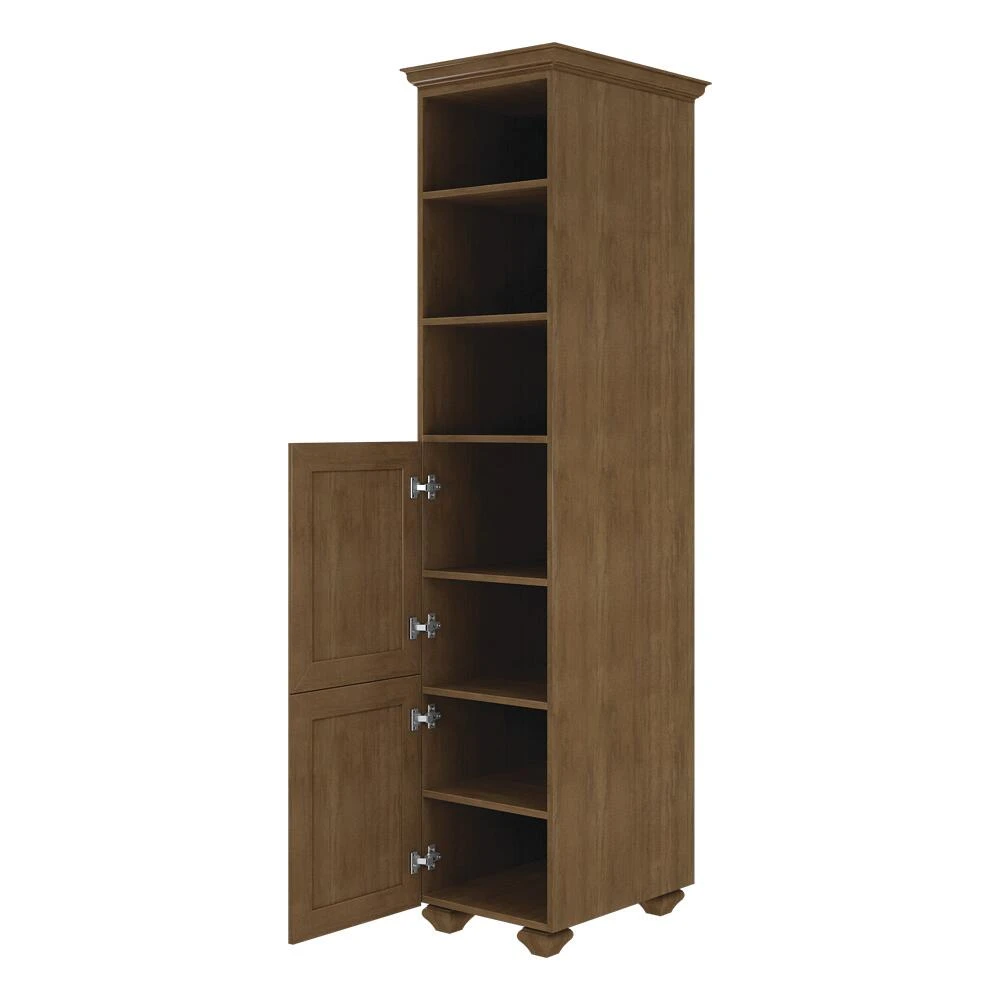 MagickWoods Elements Manchester 20-3/16"W X 22-7/16"D X 84"H Mocha Linen Cabinet 10 MagickWoods Elements Manchester 20-3/16"W X 22-7/16"D X 84"H Mocha Linen Cabinet - Image 10