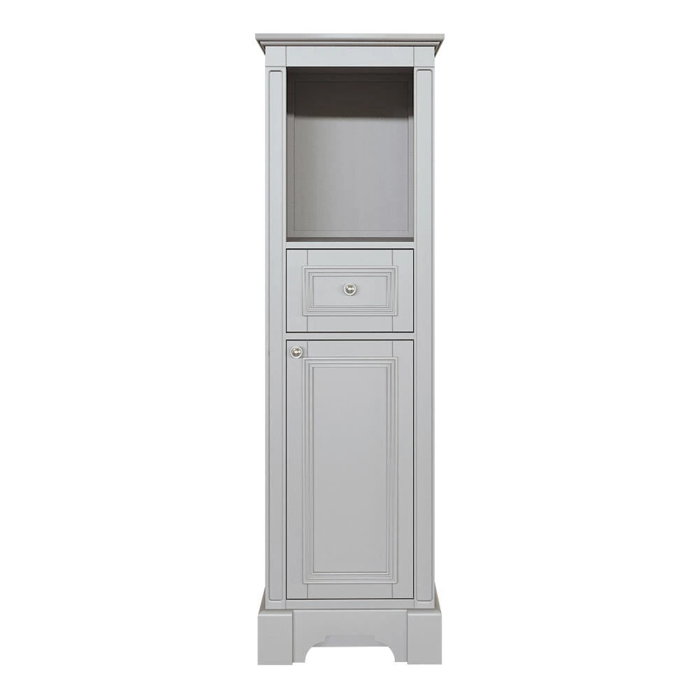 MagickWoods Libertyville 18"W X 18"D X 60"H Cloud Gray Linen Cabinet 1 MagickWoods Libertyville 18"W X 18"D X 60"H Cloud Gray Linen Cabinet