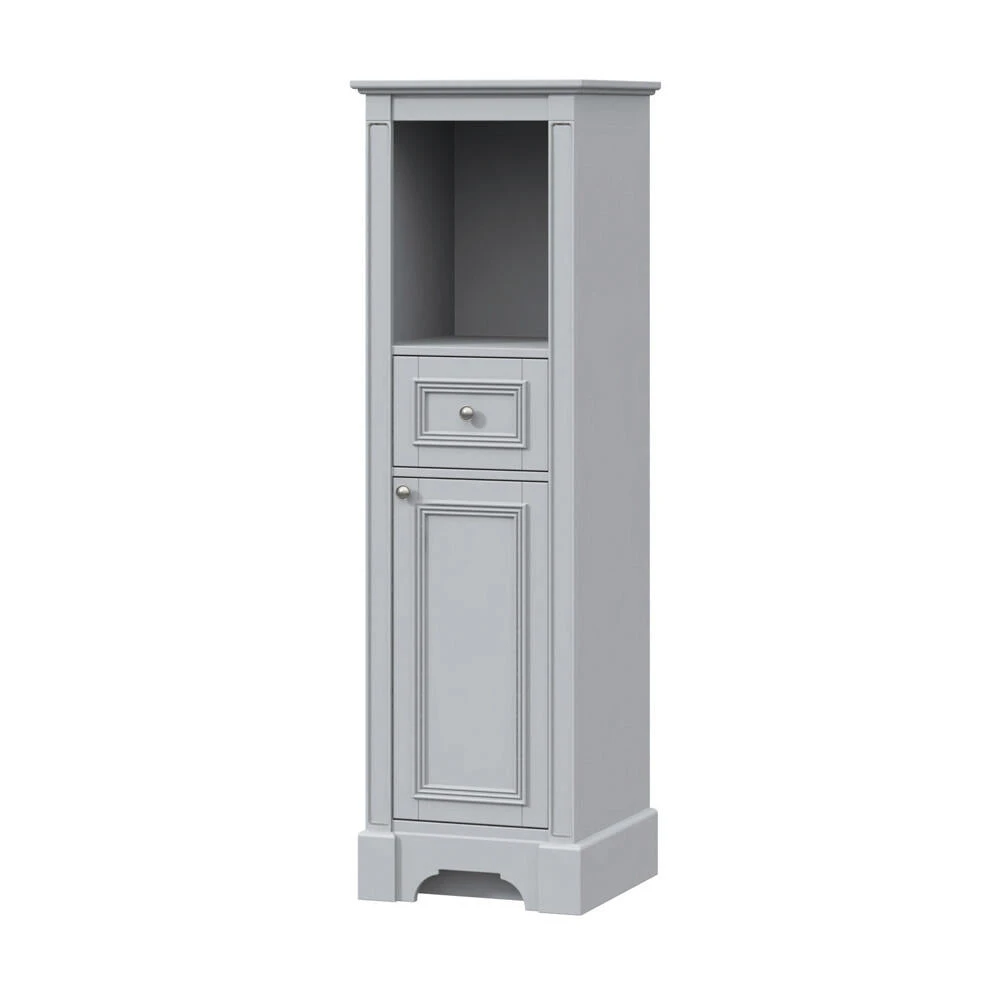 MagickWoods Libertyville 18"W X 18"D X 60"H Cloud Gray Linen Cabinet 4 MagickWoods Libertyville 18"W X 18"D X 60"H Cloud Gray Linen Cabinet - Image 4