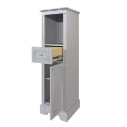 MagickWoods Libertyville 18"W X 18"D X 60"H Cloud Gray Linen Cabinet 16 MagickWoods Libertyville 18"W X 18"D X 60"H Cloud Gray Linen Cabinet -Allied Brass Shop 30277 rovrev mw 1800x1800