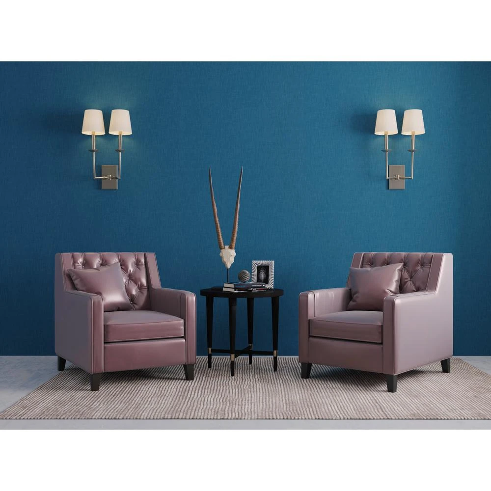 TrafficMASTER Blue Fabric 18 In. X 18 In. Luxury Vinyl Tile Peel And Stick Wall (18 Sq. Ft. / Case) 6 TrafficMASTER Blue Fabric 18 In. X 18 In. Luxury Vinyl Tile Peel And Stick Wall (18 Sq. Ft. / Case) - Image 6