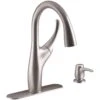 Mazz Single-Handle Pull-Down Sprayer Kitchen Faucet In Vibrant Stainless