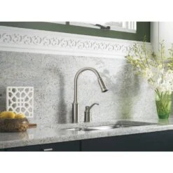 Aberdeen Single-Handle Pull-Down Sprayer Kitchen Faucet With Reflex In Classic Stainless -Allied Brass Shop 30fedd26b44c413703300a3ac94b5599 1800x1800