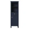 MagickWoods Montgomery 19"W X 18-1/2"D X 60"H Midnight Blue Linen Cabinet
