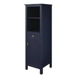 MagickWoods Montgomery 19"W X 18-1/2"D X 60"H Midnight Blue Linen Cabinet -Allied Brass Shop 31019 qrv mw 1800x1800