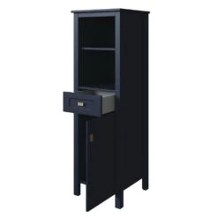 MagickWoods Montgomery 19"W X 18-1/2"D X 60"H Midnight Blue Linen Cabinet -Allied Brass Shop 31019 rov mw 1800x1800