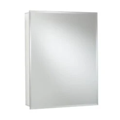 24 In. W X 30 In. H X 5-1/4 In. D Frameless Aluminum Recessed Or Surface-Mount Medicine Cabinet With Easy Hang System