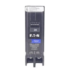BR 20 Amp 1-Pole Dual Function (Arc Fault/Ground Fault) Plug-On Neutral Circuit Breaker
