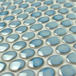 Merola Tile Hudson Penny Round Marine 12 In. X 12-5/8 In. X 5 Mm Porcelain Mosaic Tile (10.74 Sq. Ft. / Case) 23 Merola Tile Hudson Penny Round Marine 12 In. X 12-5/8 In. X 5 Mm Porcelain Mosaic Tile (10.74 Sq. Ft. / Case) -Allied Brass Shop 361125f49ccbf143961b4232fd82179a 1800x1800