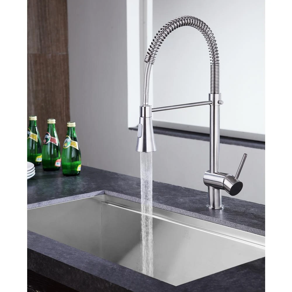 Carriage Single Handle Standard Kitchen Faucet In Brushed Nickel 10 Carriage Single Handle Standard Kitchen Faucet In Brushed Nickel - Image 10