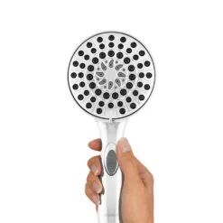 6-Spray 4.8 In. Single Wall Mount Handheld Adjustable Shower Head In Chrome -Allied Brass Shop 3bfae2386fc29d195abb1e2c13001d00 1800x1800