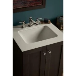 KOHLER Caxton Undermount Rectangular Bathroom Sink With Overflow And Clamp Assembly In White -Allied Brass Shop 3ebed21393d14a1944557ef9106ee50d 1800x1800