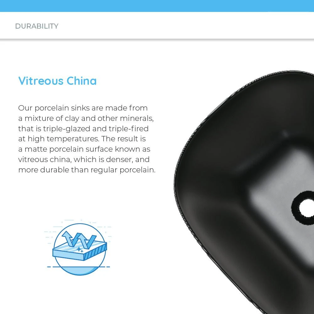 MR Direct Vessel Sink In Matte Black 6 MR Direct Vessel Sink In Matte Black - Image 6