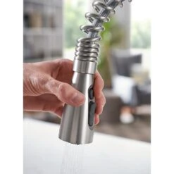 Springvale Single-Handle Pull-Down Sprayer Kitchen Faucet With Reflex And Power Boost In Spot Resist Stainless -Allied Brass Shop 4515b13702e4d781ee798a946b21ce65 1800x1800