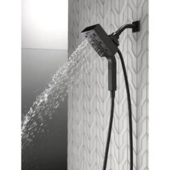 In2ition Two-in-One 4-Spray 5.9 In. Dual Wall Mount Fixed And Handheld H2Okinetic Shower Head In Matte Black -Allied Brass Shop 460ca814d9076ed02295c0d8e999916e 1800x1800