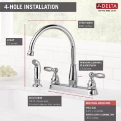 Foundations 2-Handle Standard Kitchen Faucet With Side Sprayer In Chrome 10 Foundations 2-Handle Standard Kitchen Faucet With Side Sprayer In Chrome -Allied Brass Shop 4858cb644b2afd03d69e8a3309669e39 1800x1800