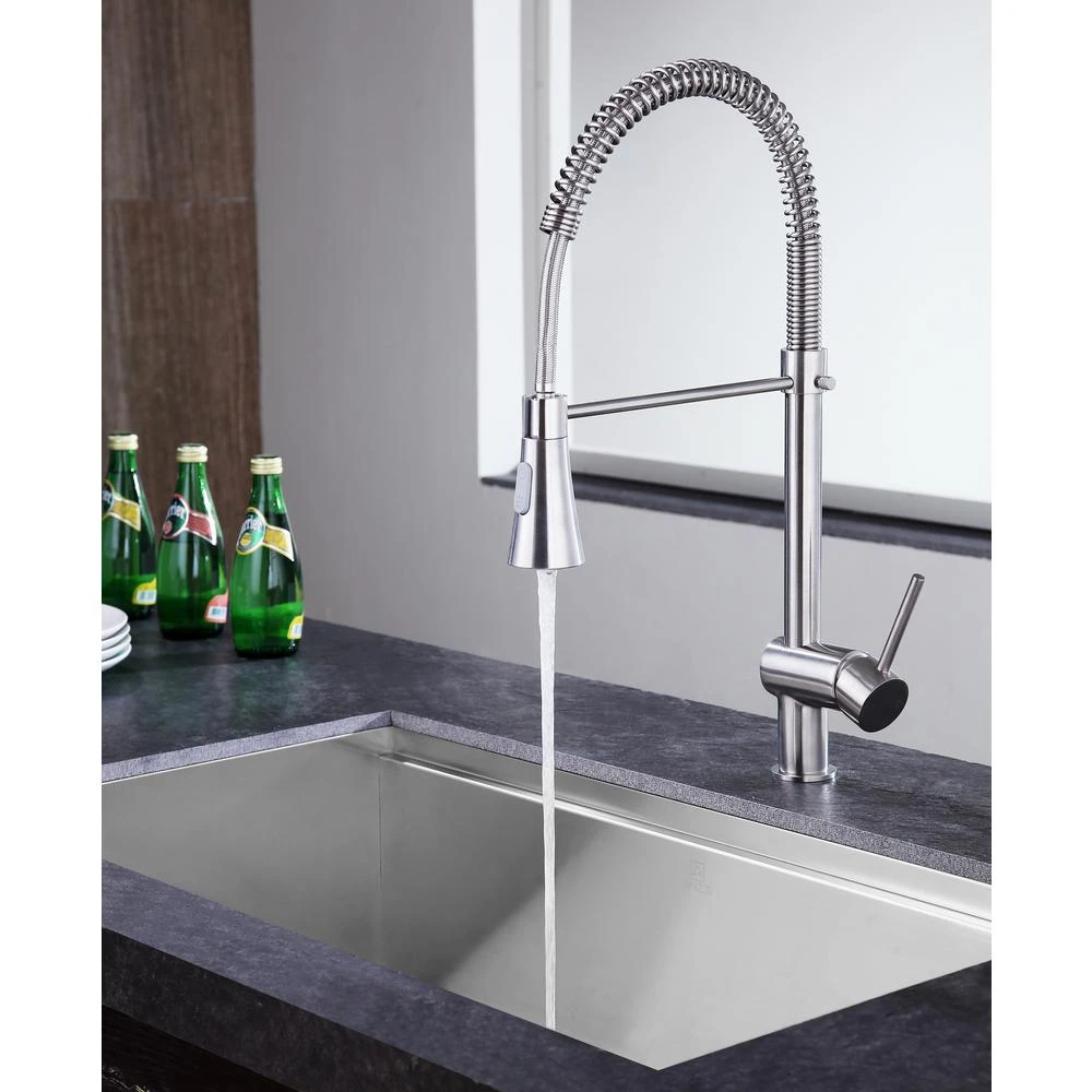 Carriage Single Handle Standard Kitchen Faucet In Brushed Nickel 13 Carriage Single Handle Standard Kitchen Faucet In Brushed Nickel - Image 13