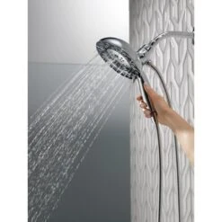 In2ition Two-in-One 5-Spray 6.6 In. Dual Wall Mount Fixed And Handheld H2Okinetic Shower Head In Chrome -Allied Brass Shop 4e1baa56e44d64ef10f59481254a776e 1800x1800