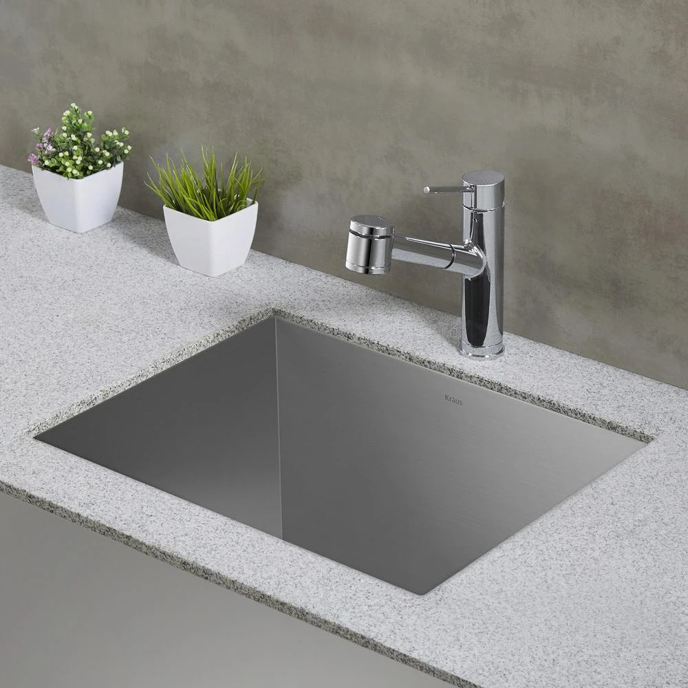 Oletto Single Handle Pull Out Kitchen Faucet In Chrome Finish 8 Oletto Single Handle Pull Out Kitchen Faucet In Chrome Finish - Image 8