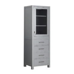 Avanity Modero 24"W X 20"D X 71"H Chilled Gray Linen Cabinet -Allied Brass Shop 5 11 21 MODERO LT24 CG 1 fce9205f 6df0 4cc2 be7a 3afa58ff19eb 1800x1800