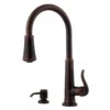 Ashfield Single-Handle Pull-Down Sprayer Kitchen Faucet In Rustic Bronze