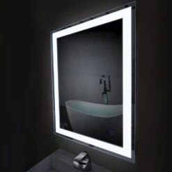 Edison Tri-Color 30 In. X 36 In. Single LED Wall Mounted Backlit LED Bathroom Mirror 23 Edison Tri-Color 30 In. X 36 In. Single LED Wall Mounted Backlit LED Bathroom Mirror -Allied Brass Shop 5678c20b06494aa48e5d3e87d6b8f781 1800x1800