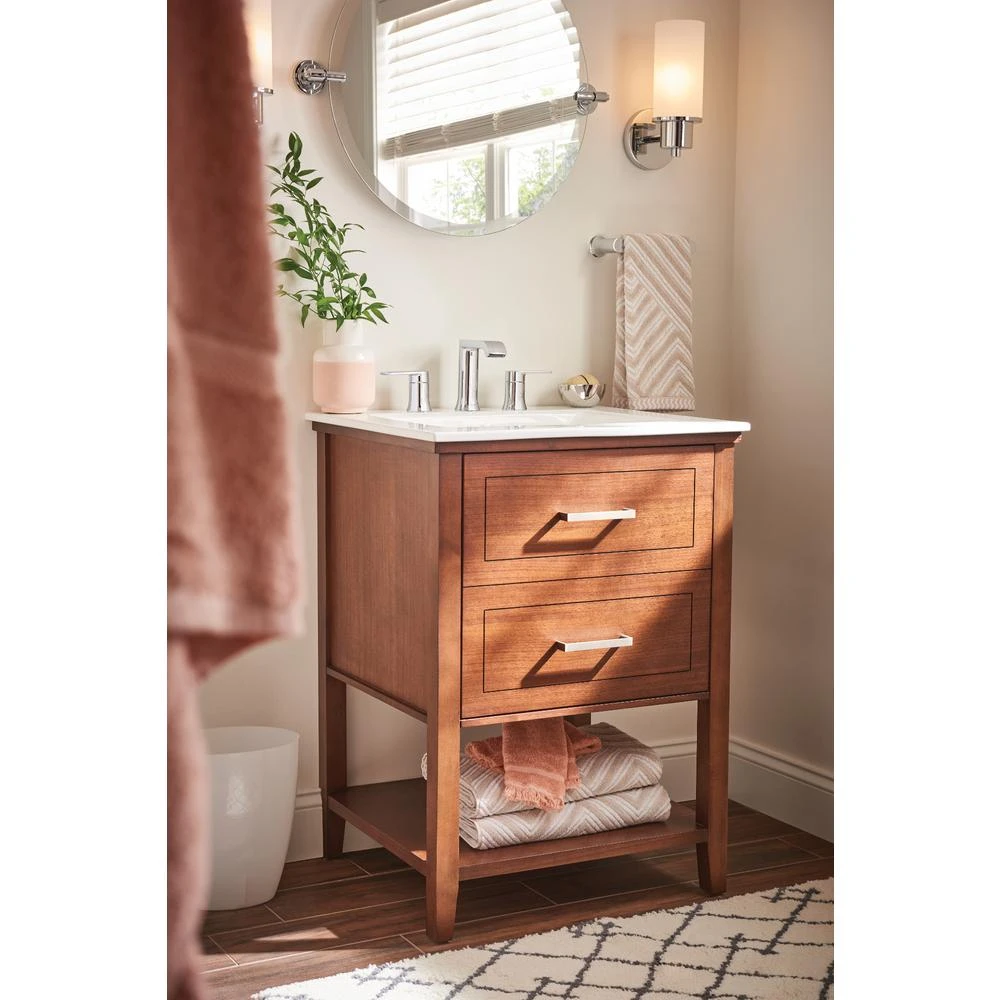 Genta 8 In. Widespread 2-Handle Bathroom Faucet In Chrome 7 Genta 8 In. Widespread 2-Handle Bathroom Faucet In Chrome - Image 7