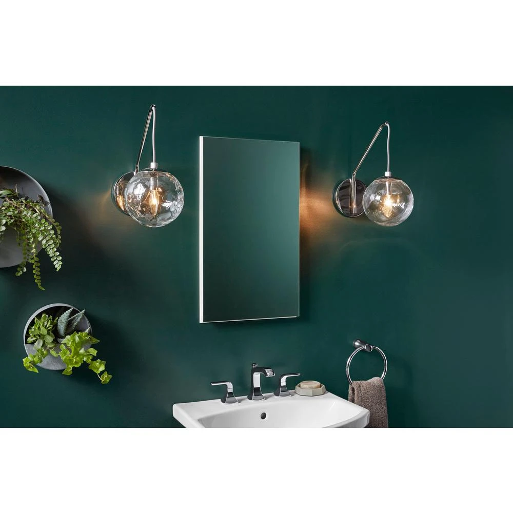 15 In. X 26 In. Recessed Or Surface Mount Medicine Cabinet In White Powder-Coat Aluminum 2 15 In. X 26 In. Recessed Or Surface Mount Medicine Cabinet In White Powder-Coat Aluminum - Image 2