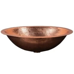 Premier Copper Products Under Counter Oval Hammered Copper 17 In. Bathroom Sink In Nickel -Allied Brass Shop 5bf8c9fe5bc312b5ce7f17a0bcf8d000 1800x1800