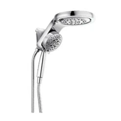 HydroRain Two-in-One 5-Spray 6 In. Dual Wall Mount Fixed And Handheld H2Okinetic Shower Head In Stainless -Allied Brass Shop 5f639c9eff879c50a48e7464dee3b329 1800x1800