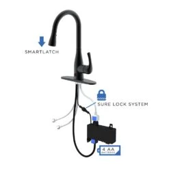 Motion Activated Single-Handle Pull-Down Sprayer Kitchen Faucet In Matte Black -Allied Brass Shop 619239737338631d1d42591ecab2fa1d 1800x1800