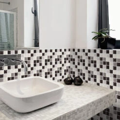 10/20 Pieces Backsplash Tile For Kitchen Mosaic Square Peel And Stick Tile, 3.94x3.94" -Allied Brass Shop 64a4ed1b 4025 4337 9896 7e31efb7a55c.e5437f957c9df9c2c6f7cff02f606efd 1800x1800