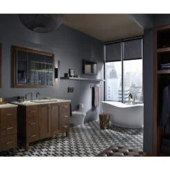 KOHLER Loure Vibrant Brushed Nickel 2-handle Widespread WaterSense Bathroom Sink Faucet With Drain -Allied Brass Shop 650531928214 08115862 1800x1800