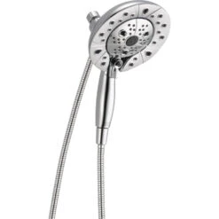 In2ition Two-in-One 5-Spray 6.6 In. Dual Wall Mount Fixed And Handheld H2Okinetic Shower Head In Chrome