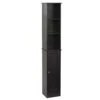 Tuscany® Riley 12"W X 9"D X 67"H Espresso Linen Cabinet