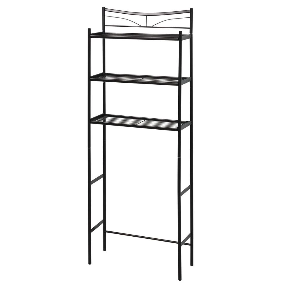 Zenna Home® Hawthorne 25"W X 9"D X 65"H Heritage Bronze Over-the-Toilet Storage Shelves 1 Zenna Home® Hawthorne 25"W X 9"D X 65"H Heritage Bronze Over-the-Toilet Storage Shelves