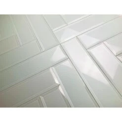 ABOLOS Frosted Elegance White Subway 3 In. X 12 In Glossy Glass Subway Tile (1 Sq. Ft.) -Allied Brass Shop 676dc970e306b14fee96eda130381504 1800x1800