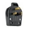 Utilitech 50-Amp-Volt Black 3-Wire Plug