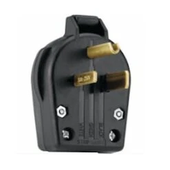 Utilitech 50-Amp-Volt Black 3-Wire Plug