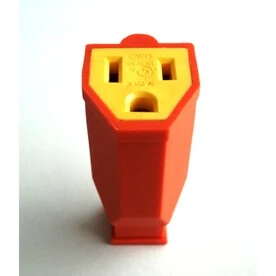 Project Source 15-Amp-Volt Orange 3-Wire Grounding Connector 1 Project Source 15-Amp-Volt Orange 3-Wire Grounding Connector