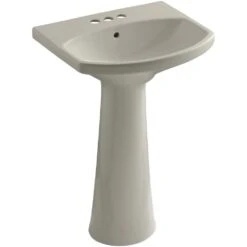 KOHLER Cimarron 8 In. Widespread Vitreous China Pedestal Combo Bathroom Sink In White With Overflow Drain -Allied Brass Shop 6c1a3b1595c76f737ae74211ec53d986 1800x1800