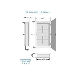 Spacecab 16 In. X 26 In. X 3-1/2 In. Framed Recessed 1-Door Medicine Cabinet With 6-Shelves And Chrome Frame Mirror -Allied Brass Shop 6f51bb3797c3220a46732c1193374c08 b66bc5ab b67a 4abd 809f 0dd32a919481 1800x1800