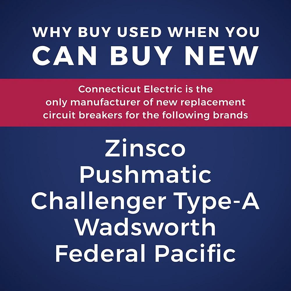 New UBIF Thick 100 Amp 2 In. 2-Pole Federal Pacific Stab-Lok Type NA Replacement Circuit Breaker 2 New UBIF Thick 100 Amp 2 In. 2-Pole Federal Pacific Stab-Lok Type NA Replacement Circuit Breaker - Image 2