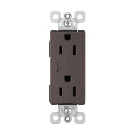 Legrand Radiant Dark Bronze 15-Amp Decorator Tamper Resistant Residential Outlet 1 Legrand Radiant Dark Bronze 15-Amp Decorator Tamper Resistant Residential Outlet