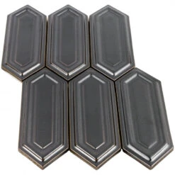 Divine Gunmetal Hexagon 9.5 In. X 15.5 In. Glazed Ceramic Mosaic Tile (1.02 Sq. Ft. / Sheet) 10 Divine Gunmetal Hexagon 9.5 In. X 15.5 In. Glazed Ceramic Mosaic Tile (1.02 Sq. Ft. / Sheet) -Allied Brass Shop 7f84a918 ffbb 4cf9 8b90 30d34aac9982.c7eee6843f5076d2cdd1da705c56e772 1800x1800