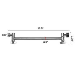 AKDY 12.5-in Chrom Bathtub/Shower Shower Arm 5 AKDY 12.5-in Chrom Bathtub/Shower Shower Arm -Allied Brass Shop 810764021728xl 1800x1800