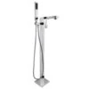 Valspar AKDY 34.85-in Chrome 2-Handle Residential Freestanding Bathtub Faucet With Hand Shower