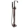 Valspar AKDY 42.5-in Antique Bronze 1-Handle Residential Freestanding Bathtub Faucet With Hand Shower