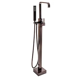 Valspar AKDY 42.5-in Antique Bronze 1-Handle Residential Freestanding Bathtub Faucet With Hand Shower 1 Valspar AKDY 42.5-in Antique Bronze 1-Handle Residential Freestanding Bathtub Faucet With Hand Shower
